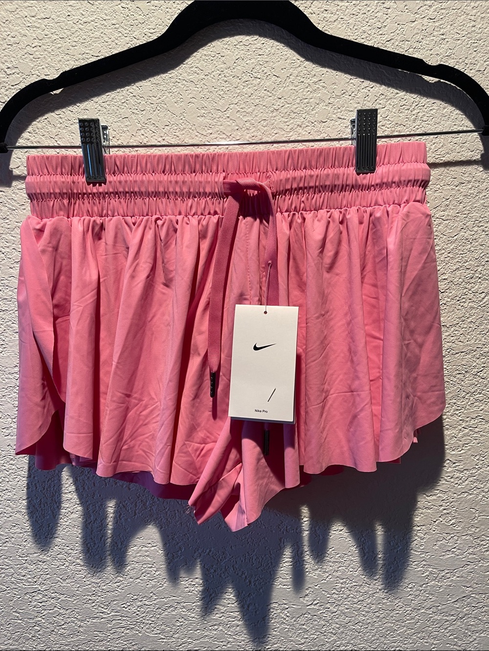 LIBERTY PRO Pink Women's Athletic Short with Drawcord - Picture 3 of 8